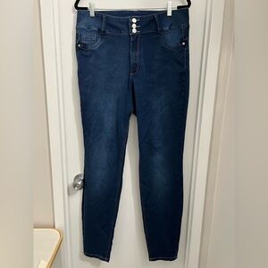 Elegant Dark Blue Women's Skinny Jeans